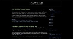 Desktop Screenshot of blog.stalkr.net